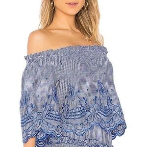 Alexis off the shoulder embroidered top. Size small. NEW